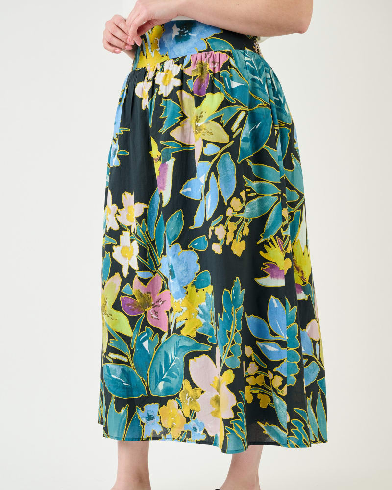 High waisted floral sales skirt yellow